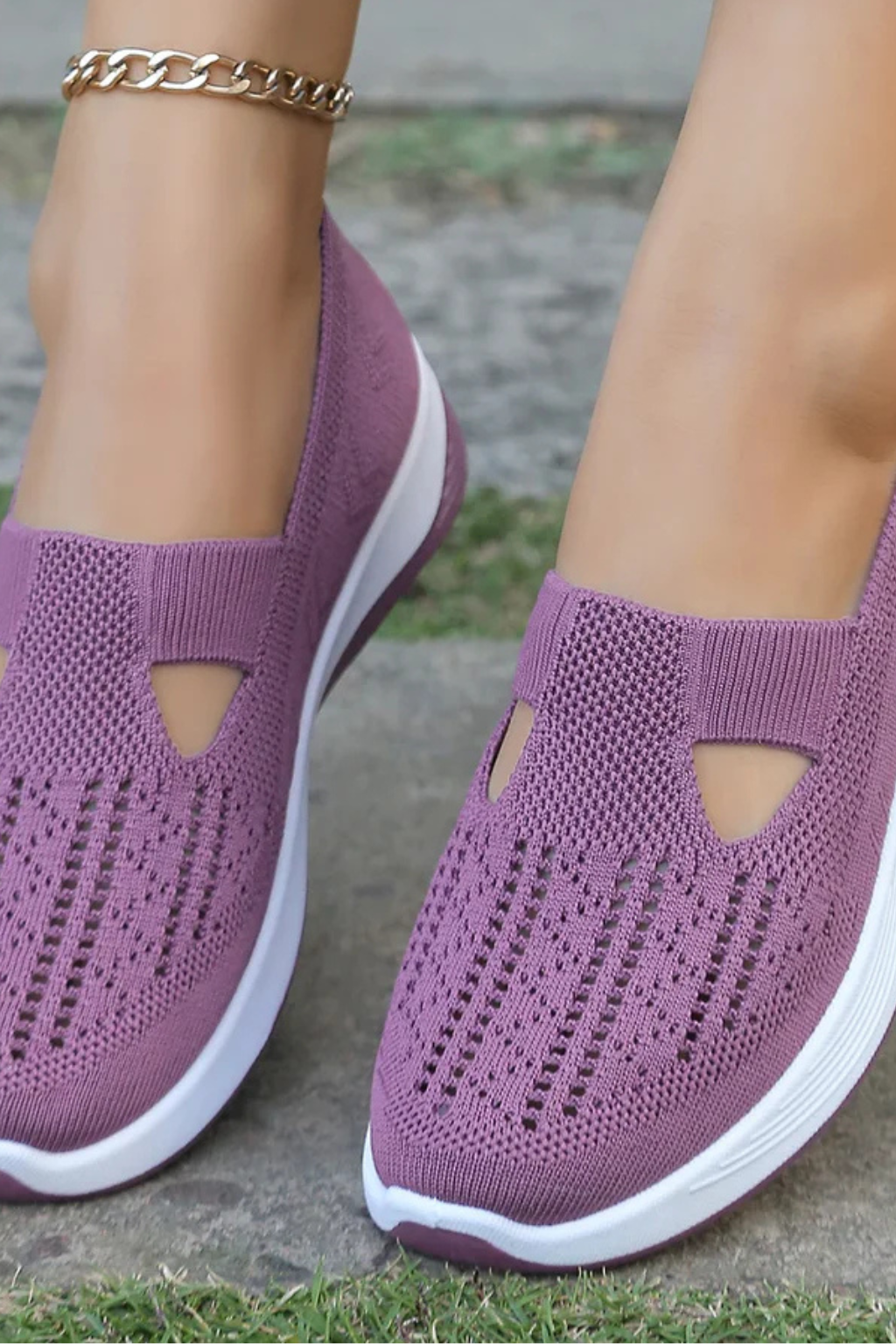 Slip-On Knit Casual Trainers product view 14 - Puuky