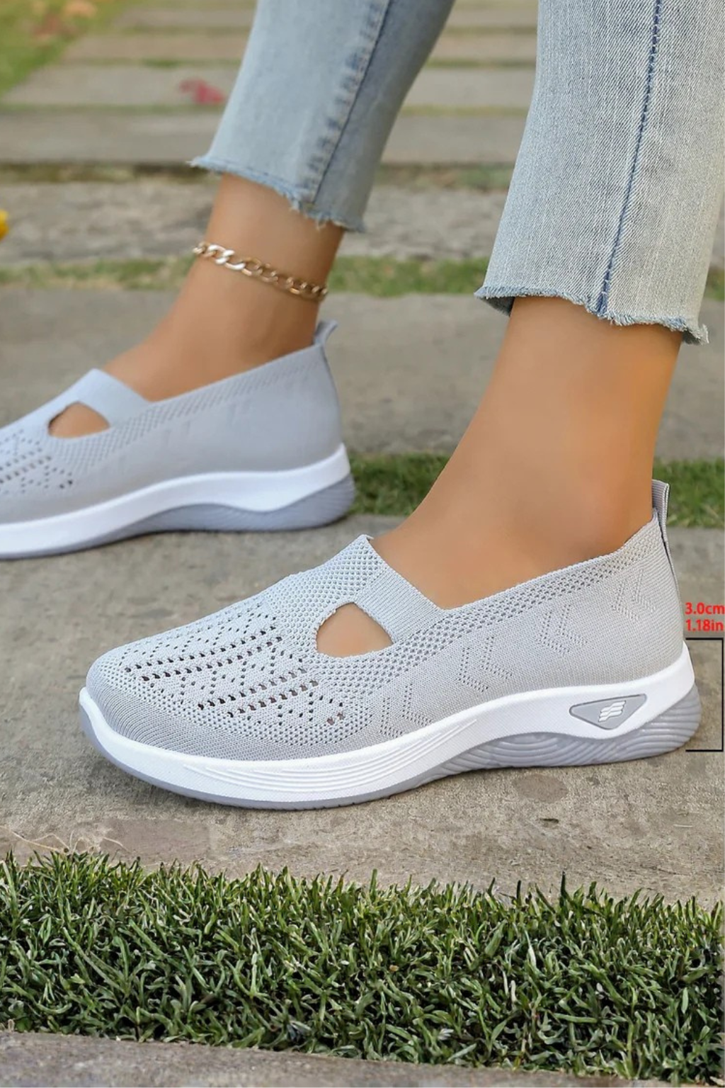 Slip-On Knit Casual Trainers product view 10 - Puuky