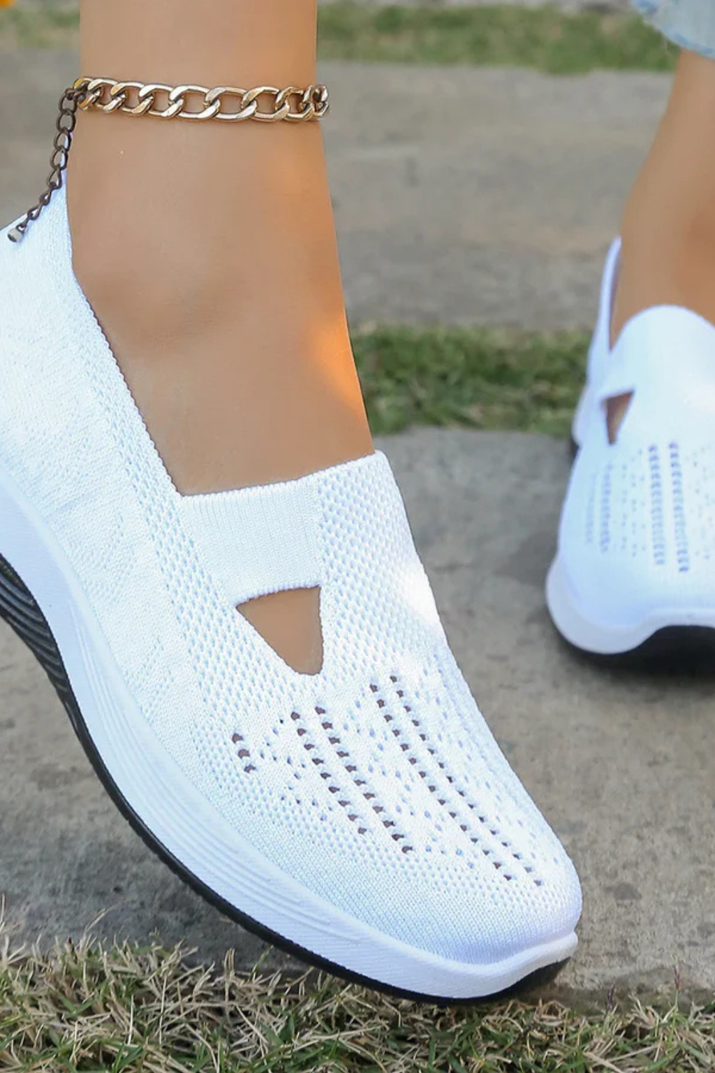 Slip-On Knit Casual Trainers product view 12 - Puuky