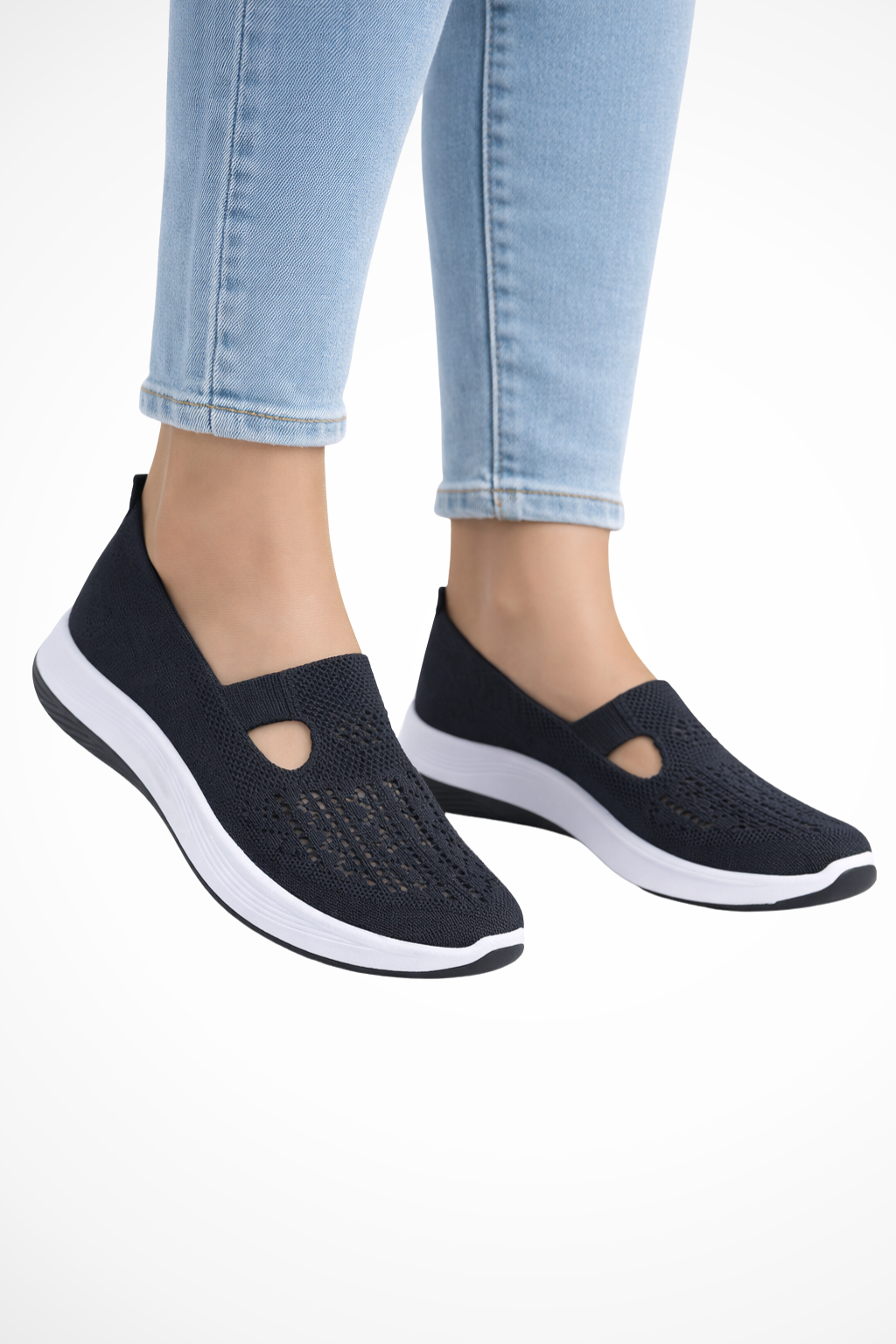 Slip-On Knit Casual Trainers product view 5 - Puuky