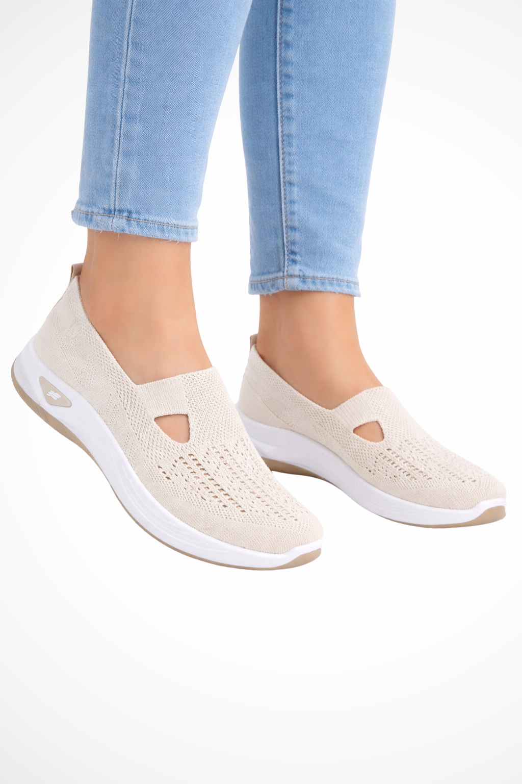 Slip-On Knit Casual Trainers product view 3 - Puuky