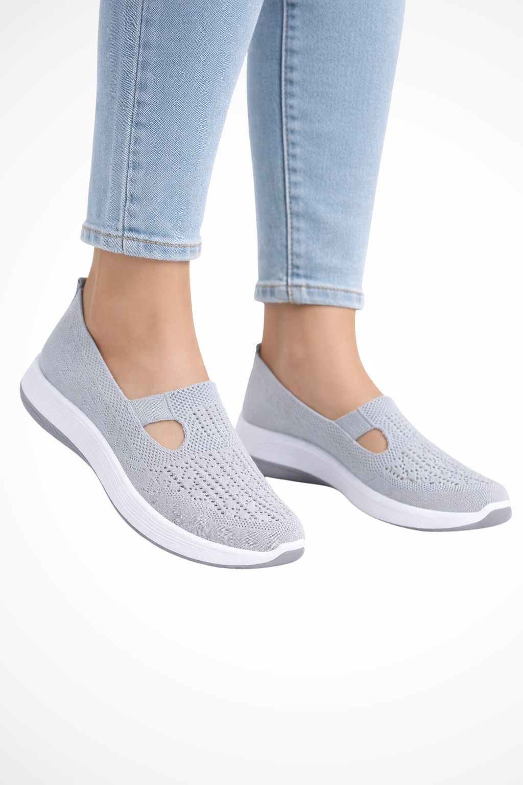 Slip-On Knit Casual Trainers product view 9 - Puuky