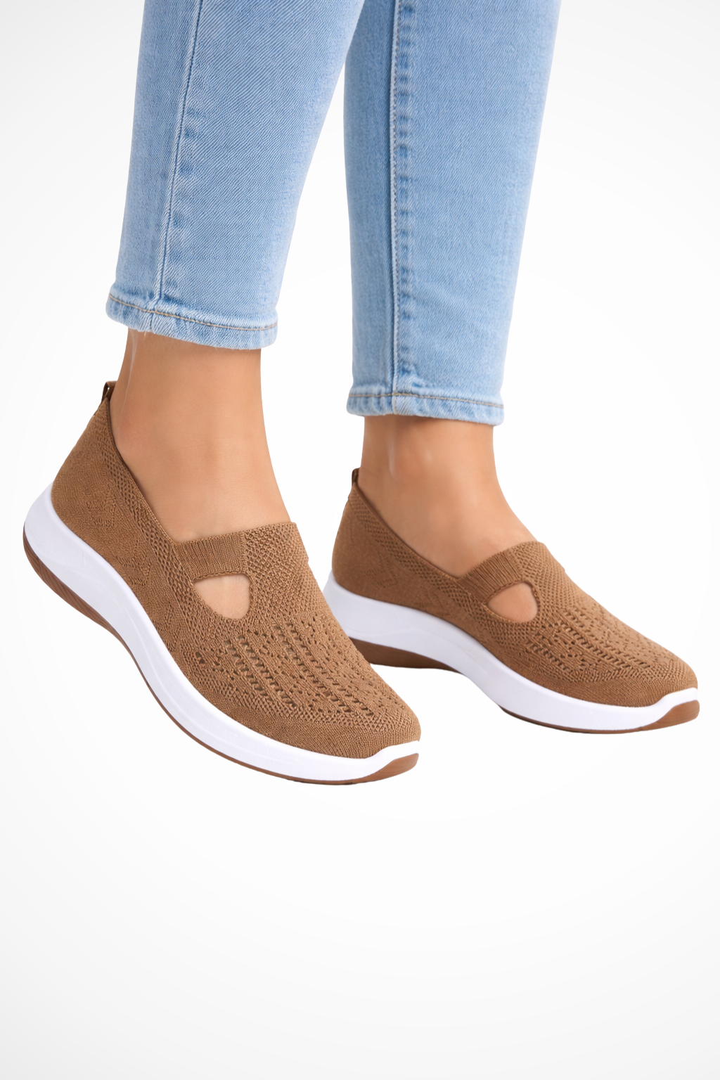 Slip-On Knit Casual Trainers product view 7 - Puuky