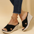 Cross Strap Wedge Sandals product view 5 - Puuky