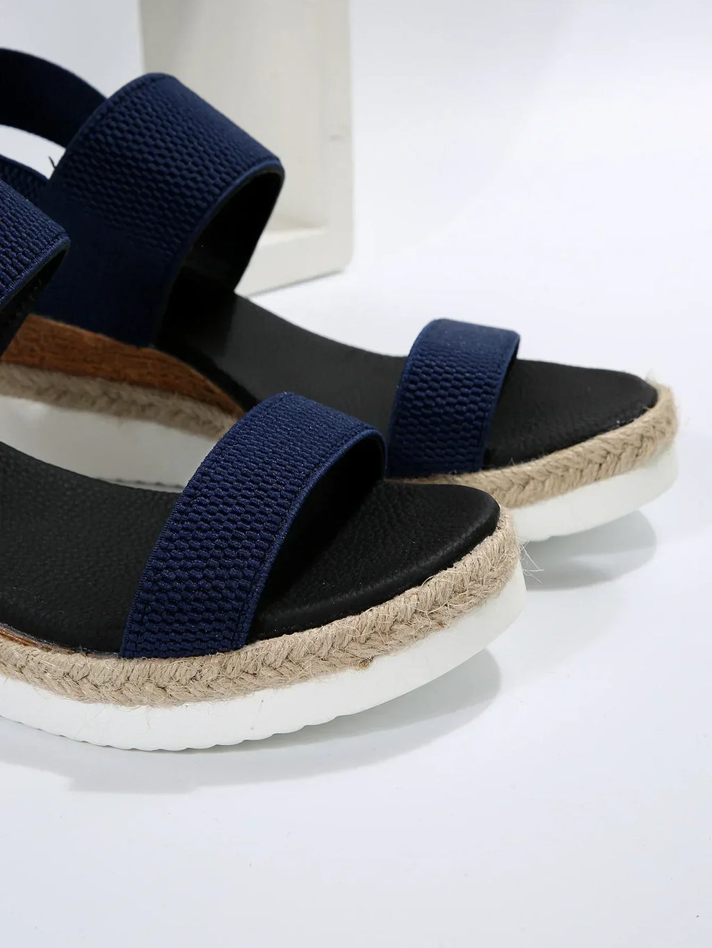 Elastic Strap Platform Wedge Sandals product view 6 - Puuky