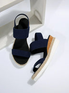 Elastic Strap Platform Wedge Sandals product view 5 - Puuky
